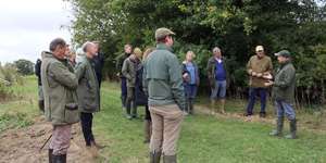 Roger Draycott Of The Game Wildlife Conservation Trust On The Walk Round The Allerton Project